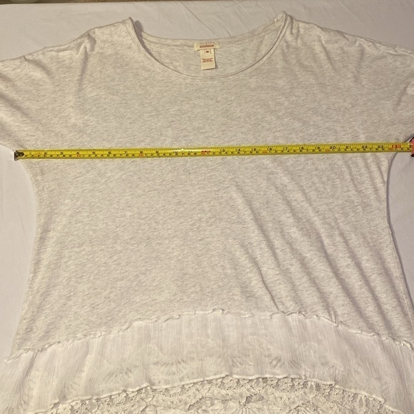 Sundance Women's Frieda Grey and White Long Sleeve Top Size Medium EUC - Picture 10 of 14